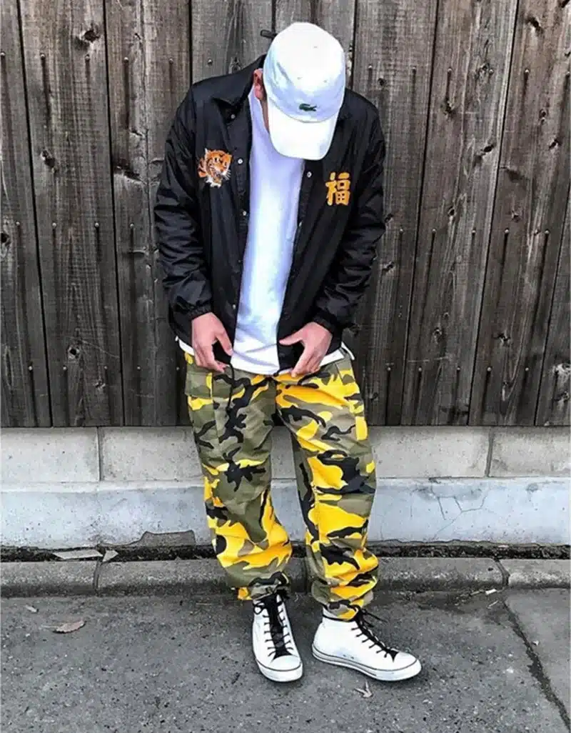 Orange Pink Camouflage Cargo Pants Men Women 2017 High Quality Hip Hop Streetwear Joggers Pants Couple Camo Sweatpants Clothes 19