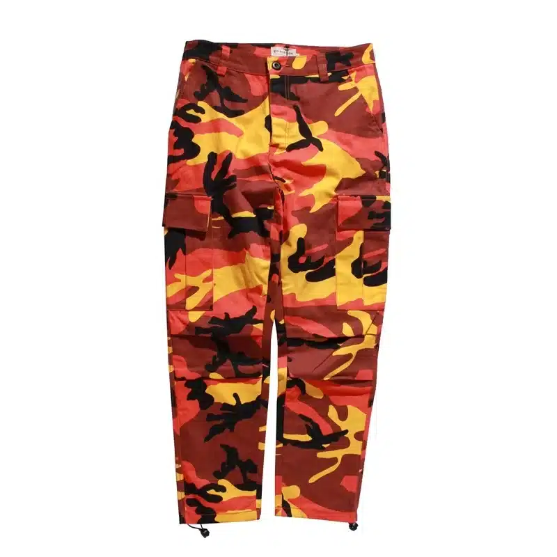 Orange Pink Camouflage Cargo Pants Men Women 2017 High Quality Hip Hop Streetwear Joggers Pants Couple Camo Sweatpants Clothes 22