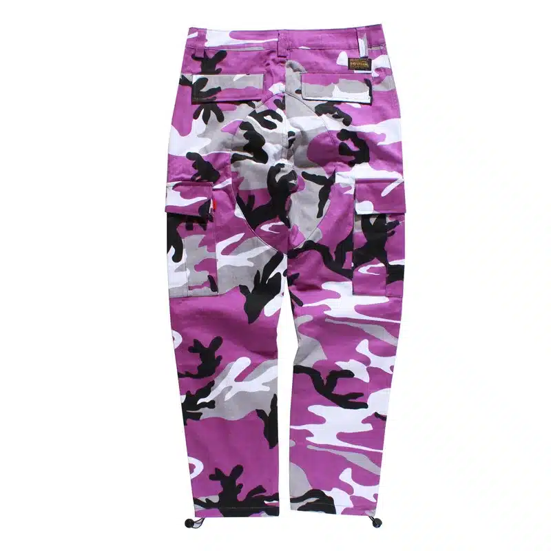 Orange Pink Camouflage Cargo Pants Men Women 2017 High Quality Hip Hop Streetwear Joggers Pants Couple Camo Sweatpants Clothes 31