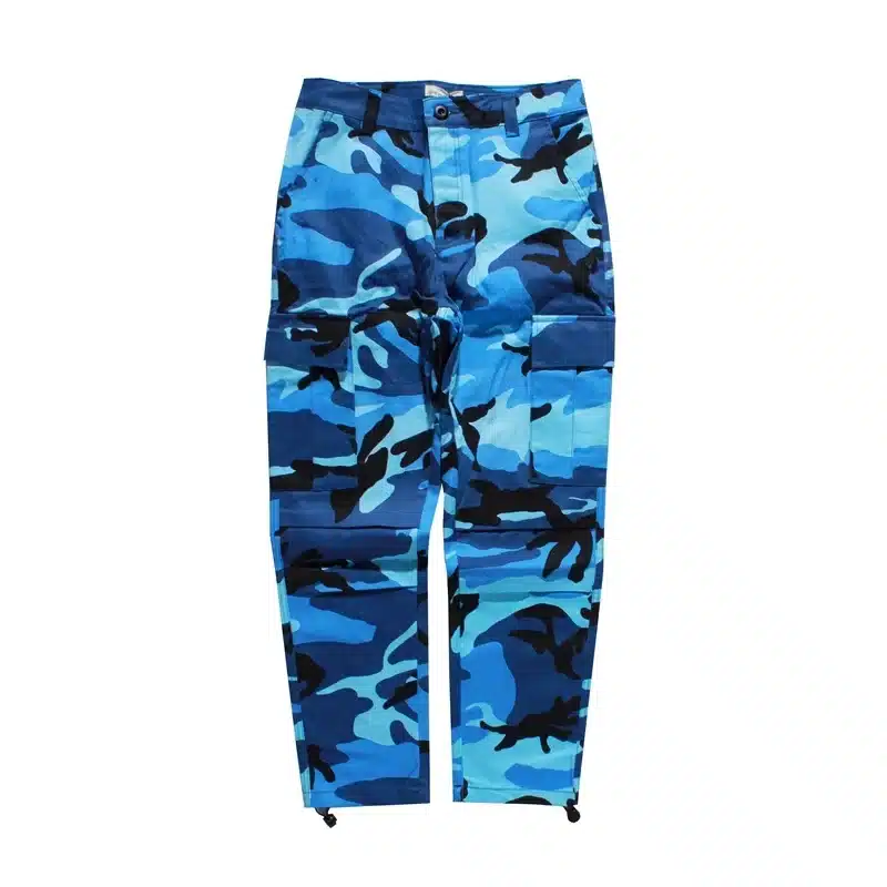 Orange Pink Camouflage Cargo Pants Men Women 2017 High Quality Hip Hop Streetwear Joggers Pants Couple Camo Sweatpants Clothes 38