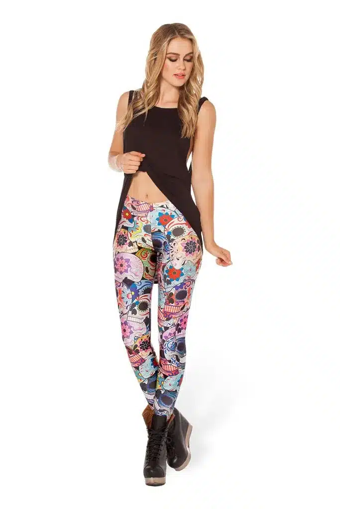 2016 3D Candy Skull Women Legging Womens Leggings Jeggings Legings Sexy Legging Pants Legins Sexy Printed Leggings DDK030210 6