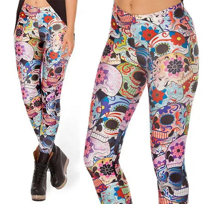2016 3D Candy Skull Women Legging Womens Leggings Jeggings Legings Sexy Legging Pants Legins Sexy Printed Leggings DDK030210 11