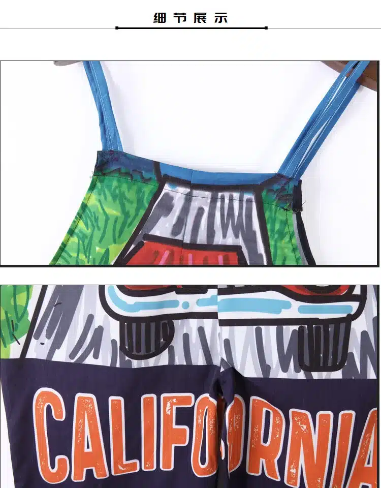 Pre-Sale 2018 Women Jumpsuits Overalls Off The Shoulder Strap Suspender Pants RACING Printed Hip Hop Dance Rompers Streetwear 18