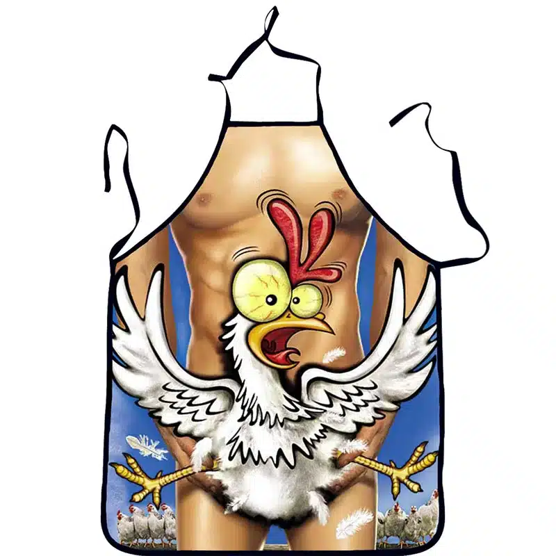 Sexy Party Supplies Funny Cooking Aprons Party Baking Tools Digital Tablier Printed Cleaning Aprons 1 PC Kitchen Apron 12