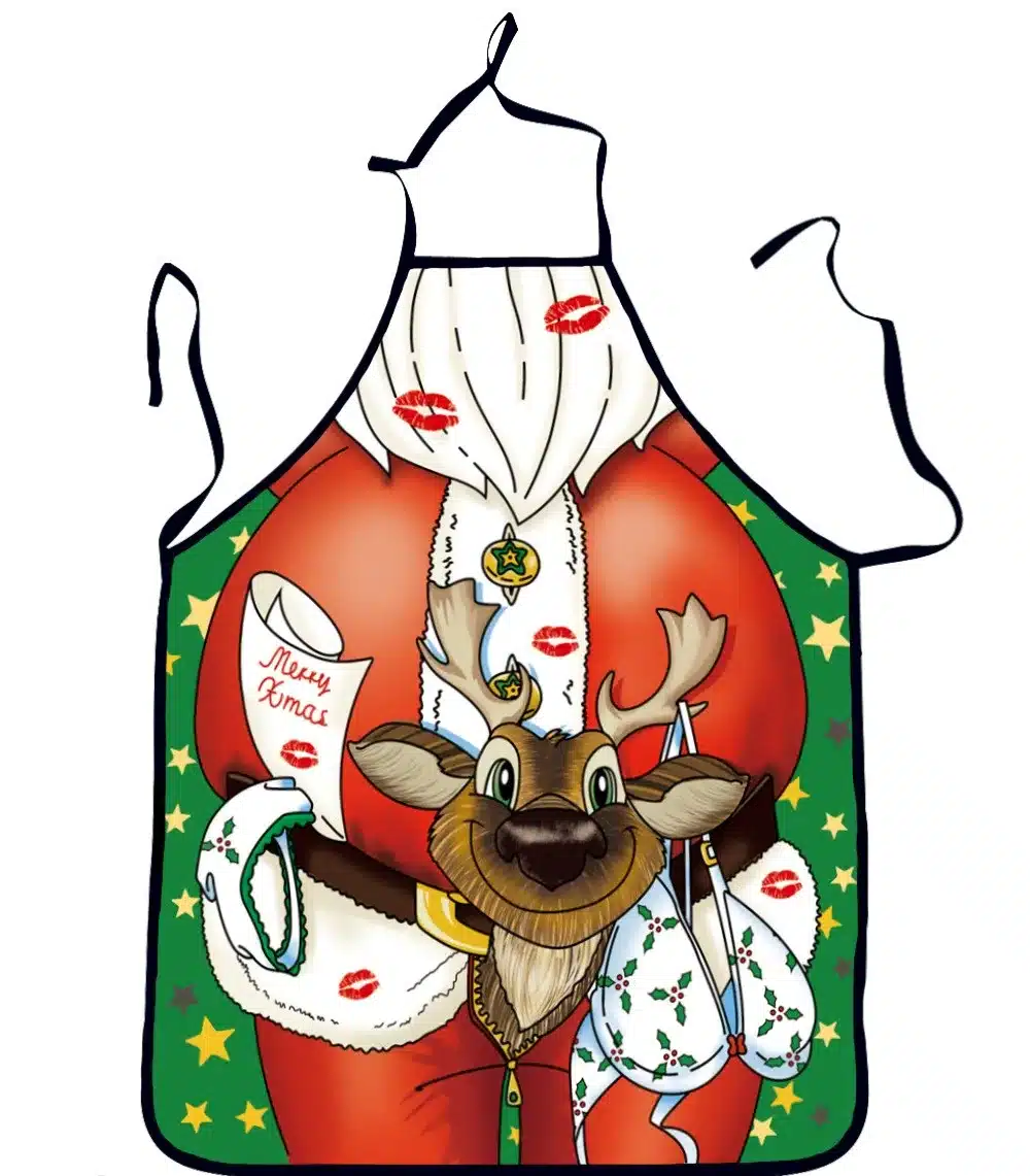 2017 Funny Printed Personality Aprons Christmas Santa Anime Cartoon Sex Lady Cooking Apron Creative Character Series 10