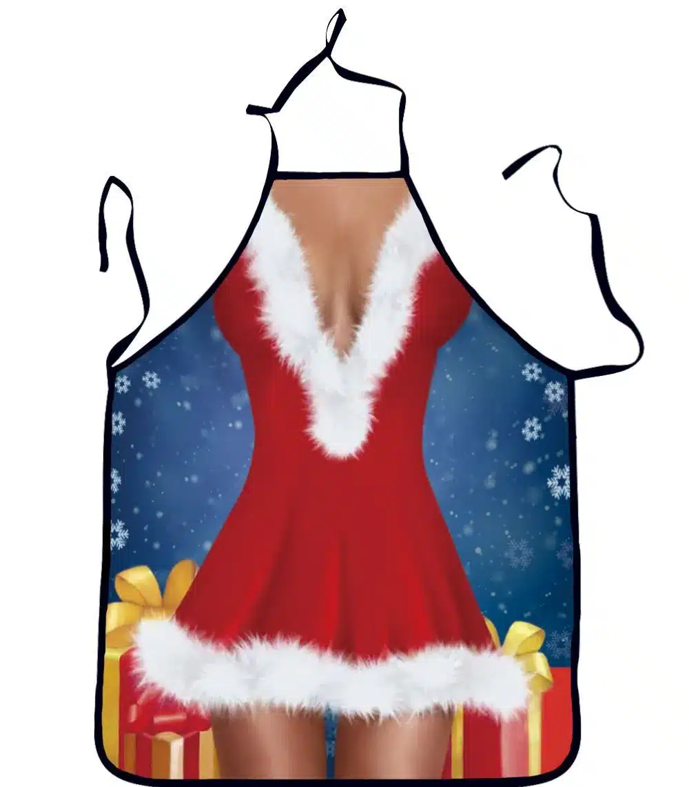 2017 Funny Printed Personality Aprons Christmas Santa Anime Cartoon Sex Lady Cooking Apron Creative Character Series 14