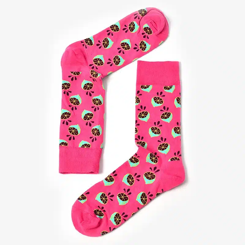 COCOTEKK women colorful long fruit socks cotton jacquard lovely food socks new design ukraine teen kawaii cute winter socks 11