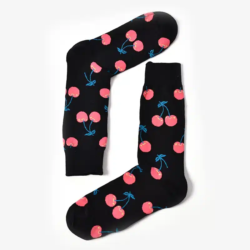 COCOTEKK women colorful long fruit socks cotton jacquard lovely food socks new design ukraine teen kawaii cute winter socks 15