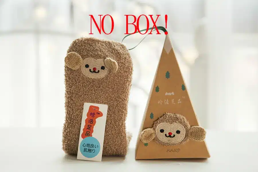 No Gift Box Winter Cute Kawaii Socks meias Cartoon 3D Animals Elk Sheep Panda Funny Socks Women Warm Christmas Socks NO gift box 25