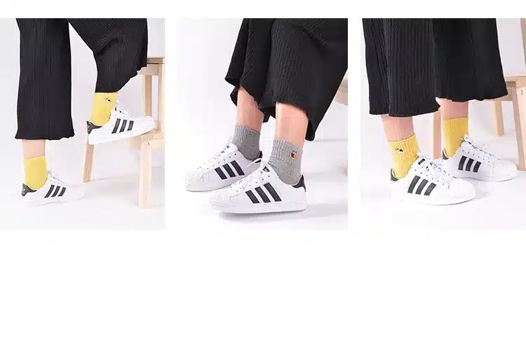 1 Pair Women Fashion Embroidery Dog Patterns Cotton Winter Socks Cute Cartoon Pug Bulldog Sock Female Animal Short Socks 7