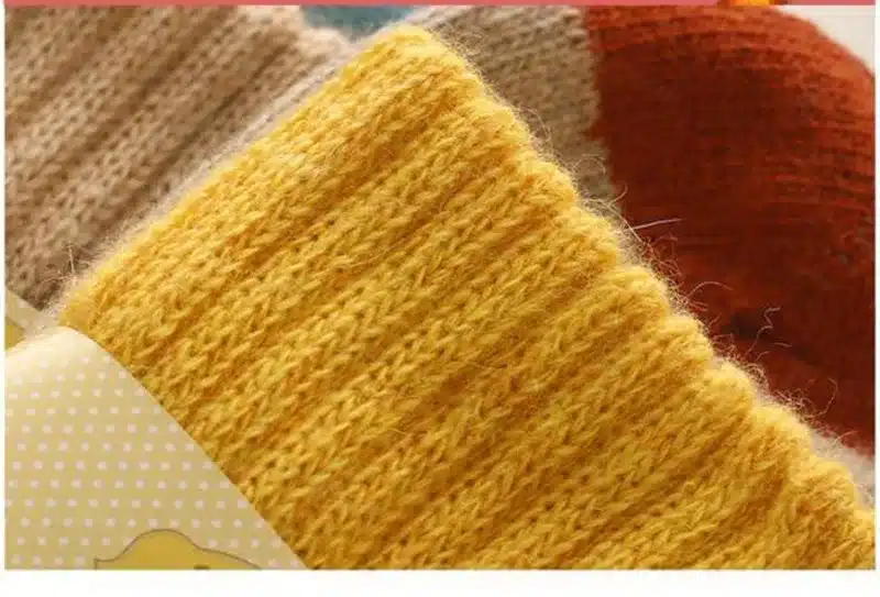 Retro Thickening Women Socks Autumn Winter Rabbit Wool Patchwork Socks Female New Japanese 5 Colors Tube Sock Students Hosiery 21