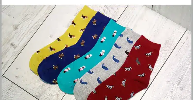 Winter Autumn New Women In Tube Sock Dog Animal Women Socks Fashion Cotton EUR35-40 6