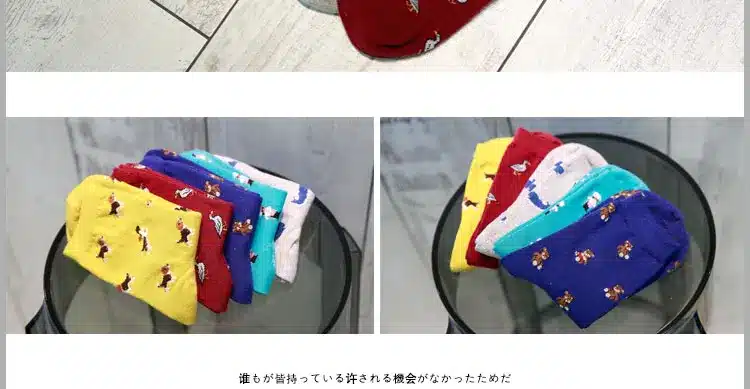 Winter Autumn New Women In Tube Sock Dog Animal Women Socks Fashion Cotton EUR35-40 7
