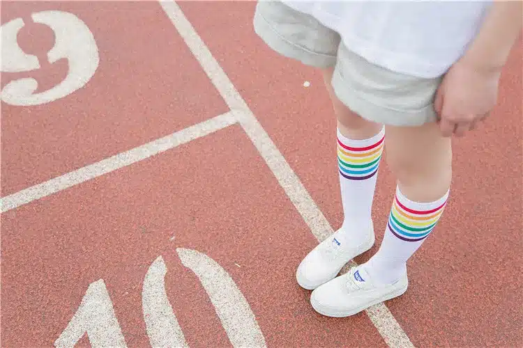 PEONFLY Leg sock sotton color Autumn Winter socks Women Full Cotton rainbow Wind Heap funny hosiery kawaii japan 16