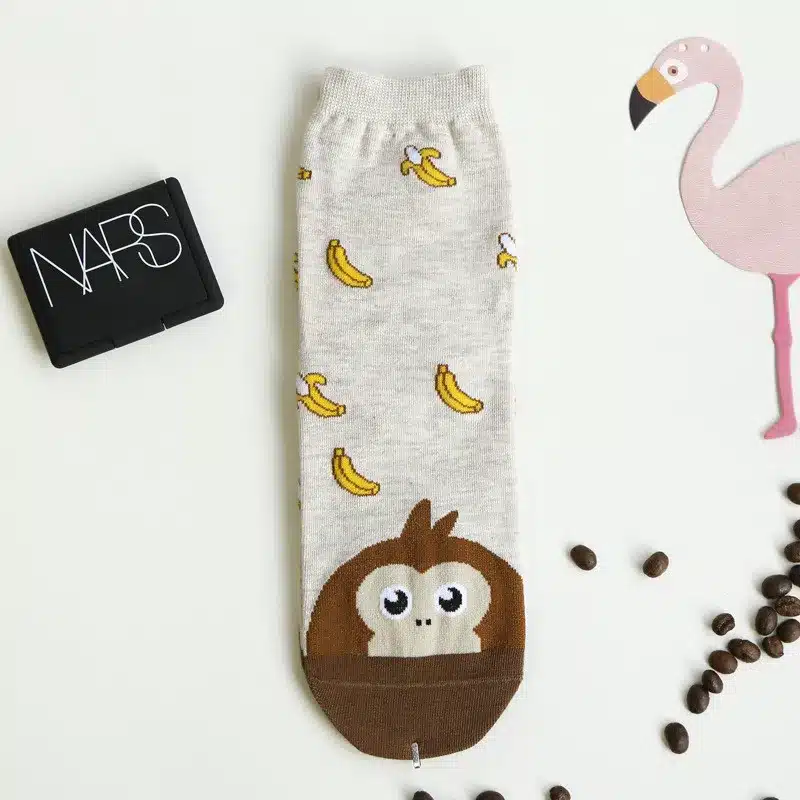 Cute Kawaii Woman Socks Cartoon Animals Cat Dog Funny Socks Cotton For Girl Ladies Women Tube Warm Winter Socks Calcetines Meias 12