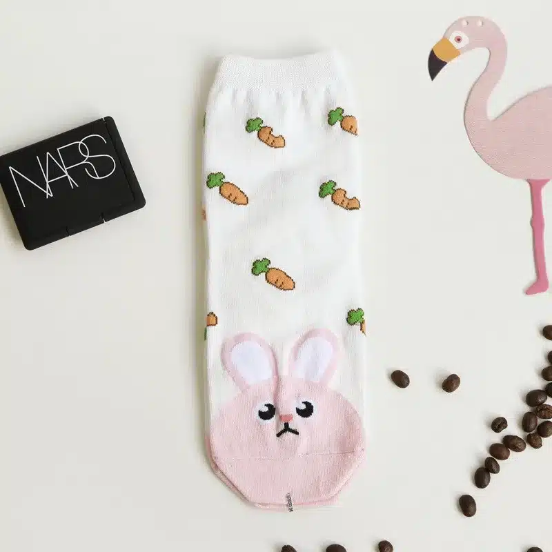 Cute Kawaii Woman Socks Cartoon Animals Cat Dog Funny Socks Cotton For Girl Ladies Women Tube Warm Winter Socks Calcetines Meias 15