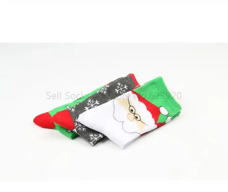 New Autumn winter new year Santa Claus Christmas Snow Elk Gift socks long sock cotton socks men women size EUR 35-43 SD15 4