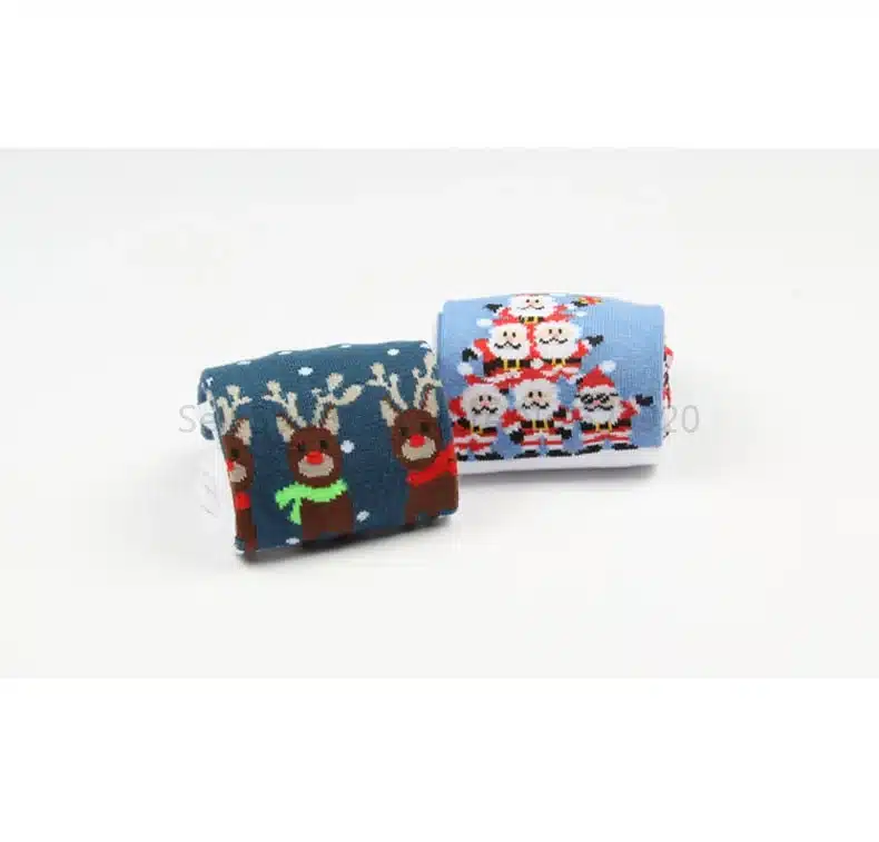 New Autumn winter new year Santa Claus Christmas Snow Elk Gift socks long sock cotton socks men women size EUR 35-43 SD15 5