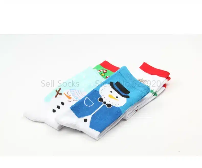 New Autumn winter new year Santa Claus Christmas Snow Elk Gift socks long sock cotton socks men women size EUR 35-43 SD15 9