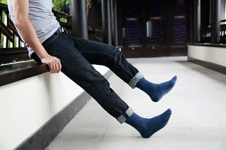 Men's thick cotton socks Special winter thick warm socks high quality winter mens harajuku retro warm wool dress socks (5 pairs) 5