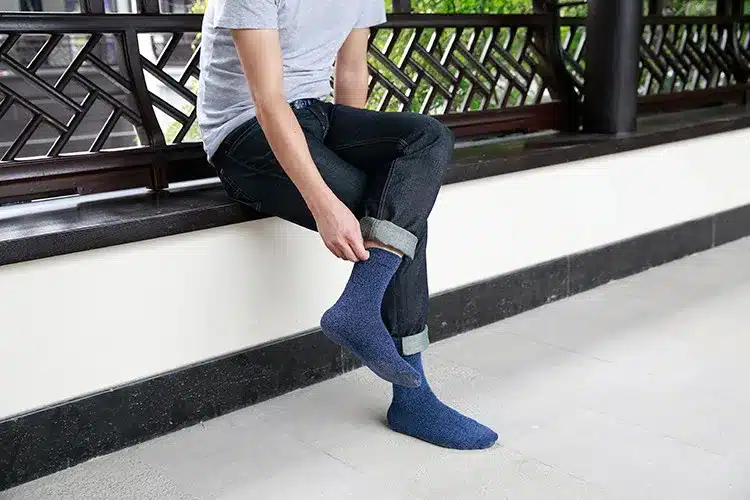 Men's thick cotton socks Special winter thick warm socks high quality winter mens harajuku retro warm wool dress socks (5 pairs) 6