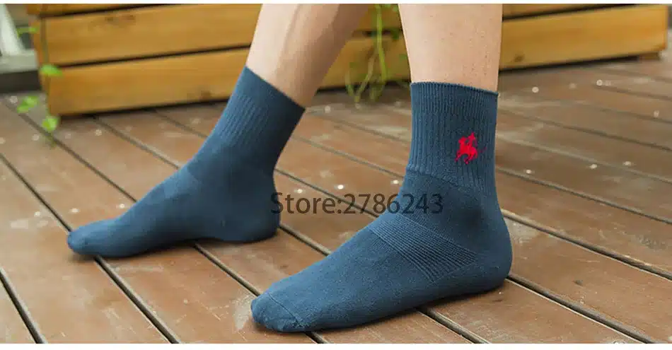 PIERPOLO Brand Men Socks Meias Male Winter Warm Socks Cotton Embroidery High Quality Sheer Mens Dress Socks Calcetines Hombre 24