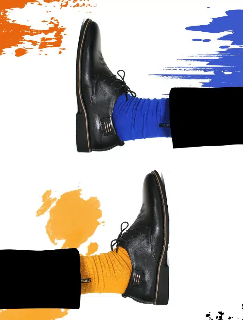PEONFLY Man Happy Funny Seven Colors A Week Fashion England Gentleman Socks Embroidery Damp Cotton Autumn And Winter 7