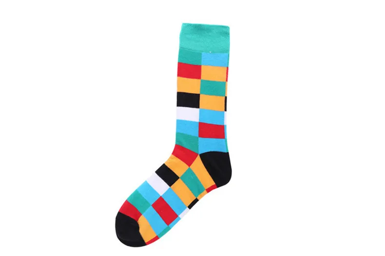 Colorful Casual Mens Happy Socks High Quality Combed Cotton Cartoon Designs Funny Socks Crew Autumn Winter compression man socks 3