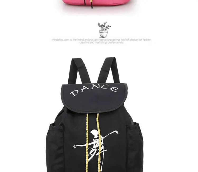 Child Kids Pink ballet bag Backpack Waterproof canvas Ballet Dance Bags Pink Ballerina Ballet GiftAS8658 15