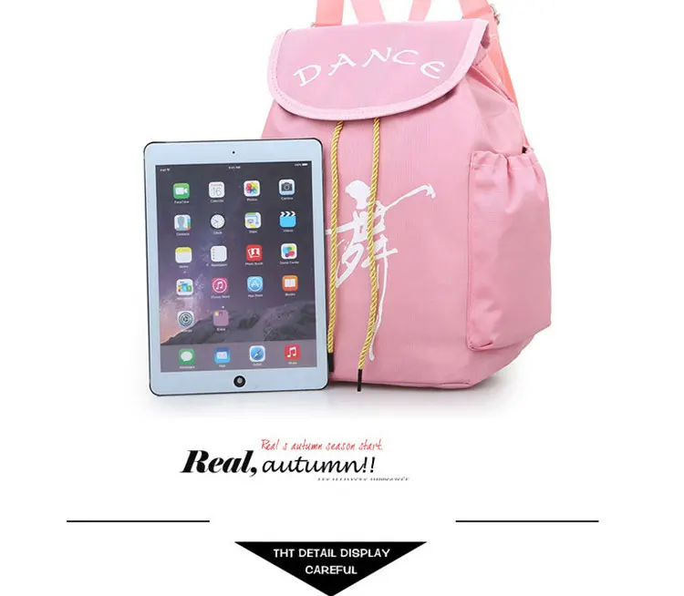 Child Kids Pink ballet bag Backpack Waterproof canvas Ballet Dance Bags Pink Ballerina Ballet GiftAS8658 29