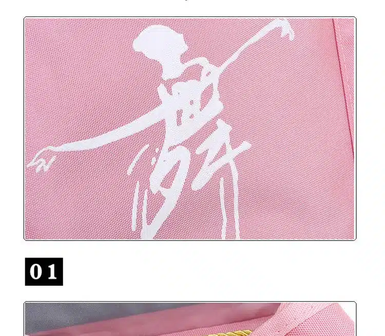 Child Kids Pink ballet bag Backpack Waterproof canvas Ballet Dance Bags Pink Ballerina Ballet GiftAS8658 30
