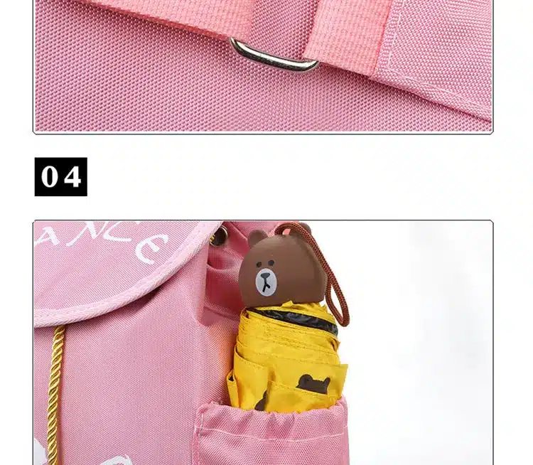 Child Kids Pink ballet bag Backpack Waterproof canvas Ballet Dance Bags Pink Ballerina Ballet GiftAS8658 33