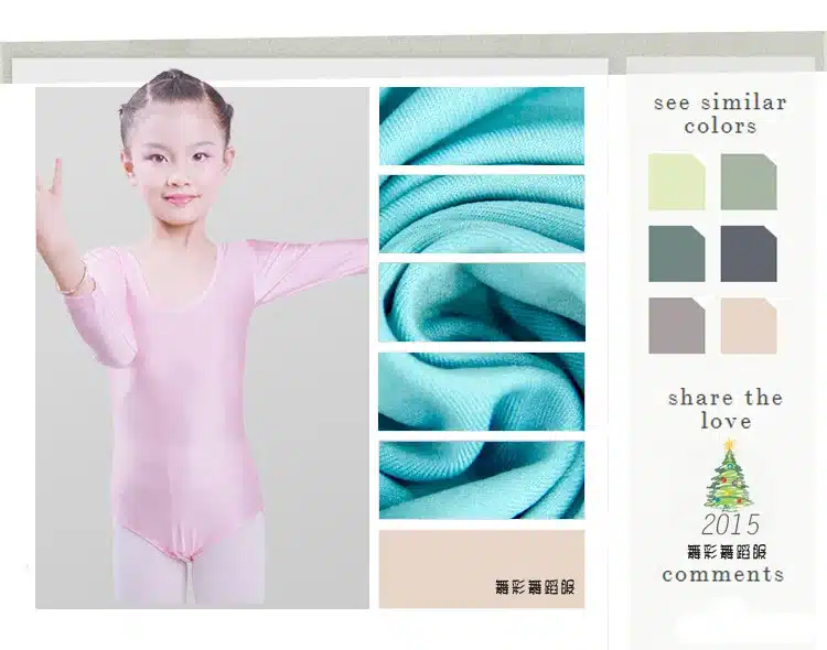 Children Long Sleeved Gymnastics Justaucorps Dance Costumes For Girls Leotard Ballet Costumes 9