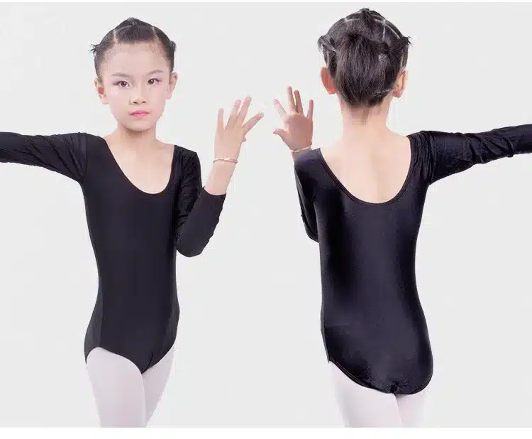 Children Long Sleeved Gymnastics Justaucorps Dance Costumes For Girls Leotard Ballet Costumes 15
