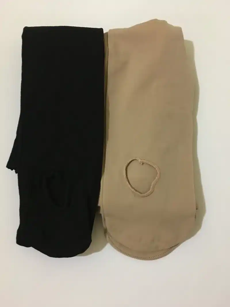 Ruoru New Arrival Professional Kids Children Girls Soft Pink Nude Ballet Dance Tights White Ballet Leggings Pantyhose with Hole 16