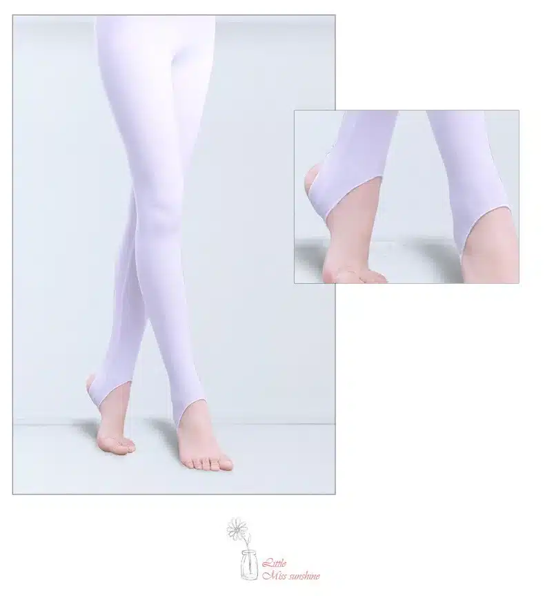 Girls Kids Ballet Stirrup Tights Pantyhose Child Dance Leggings Cotton Spandex Yoga Gymnastics Dance Pants 12