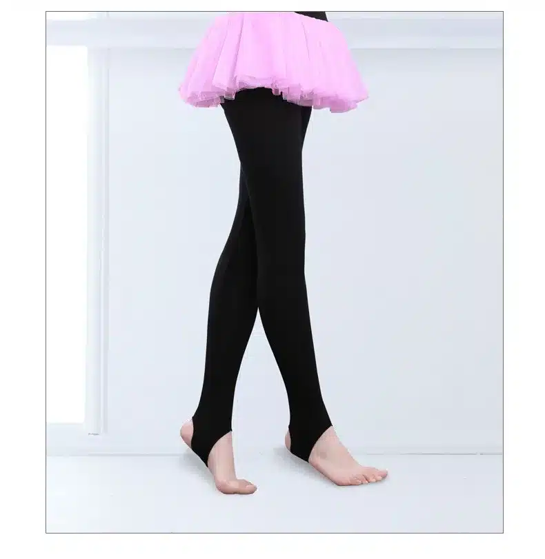 Girls Kids Ballet Stirrup Tights Pantyhose Child Dance Leggings Cotton Spandex Yoga Gymnastics Dance Pants 13