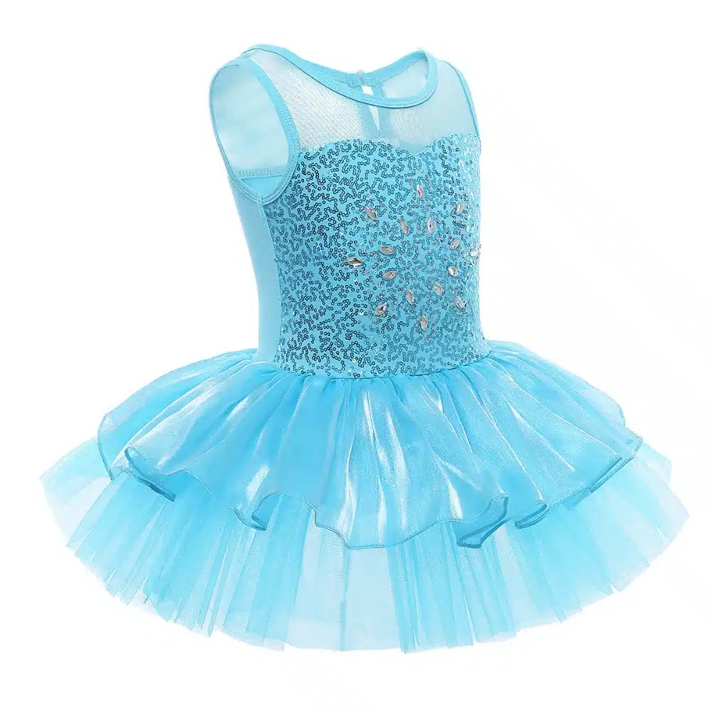 Professional Ballet Tutu Dress for Kids Girls Sequined Dress Dancewear Gymnastic Ballet Leotard Formal Dancing Dresses 11