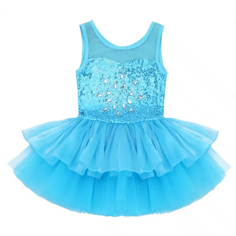 Professional Ballet Tutu Dress for Kids Girls Sequined Dress Dancewear Gymnastic Ballet Leotard Formal Dancing Dresses 16