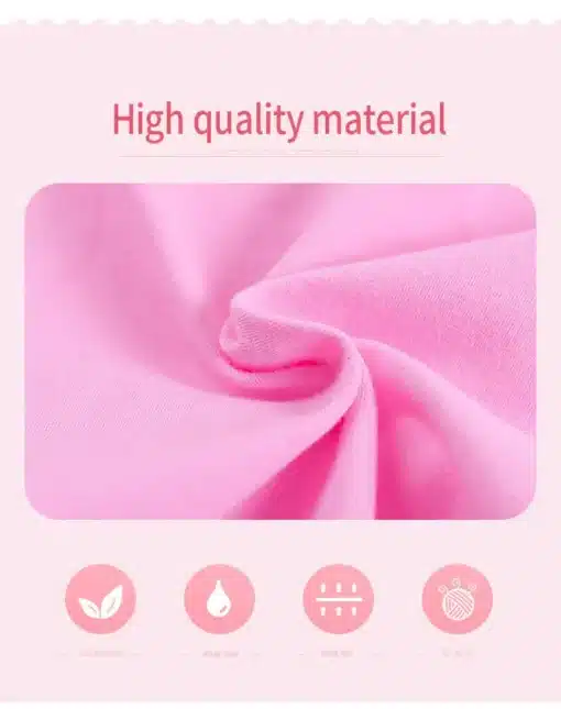 Roosa kõrgekvaliteediline kangas volangidega tantsukleitidele tüdrukutele, detailvaade lähedalt pehme tekstuuriga.