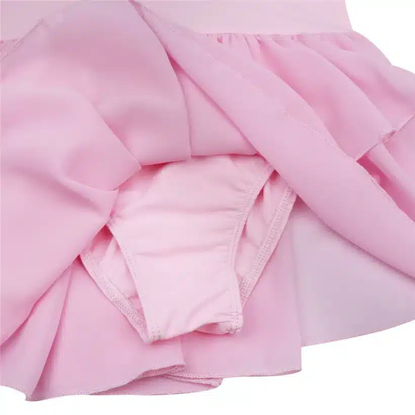 iiniim Kids Teenager Spaghetti Strap Ballet Dancer Gymnastics Leotard Dance Tutu Dress for Girls Ballerina Class Dancewear 13
