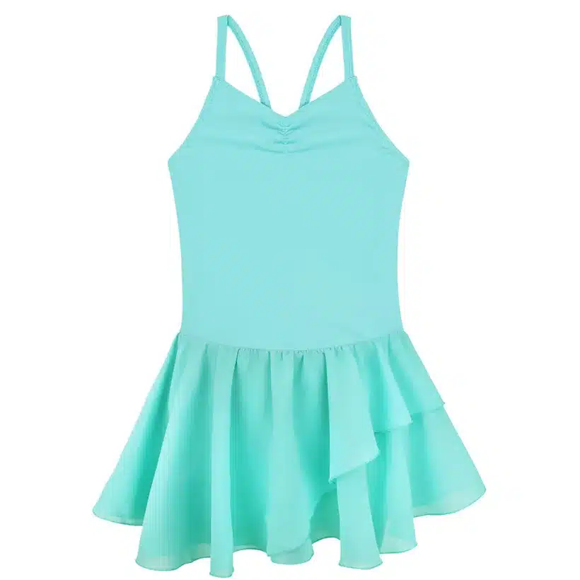 iiniim Kids Teenager Spaghetti Strap Ballet Dancer Gymnastics Leotard Dance Tutu Dress for Girls Ballerina Class Dancewear 14
