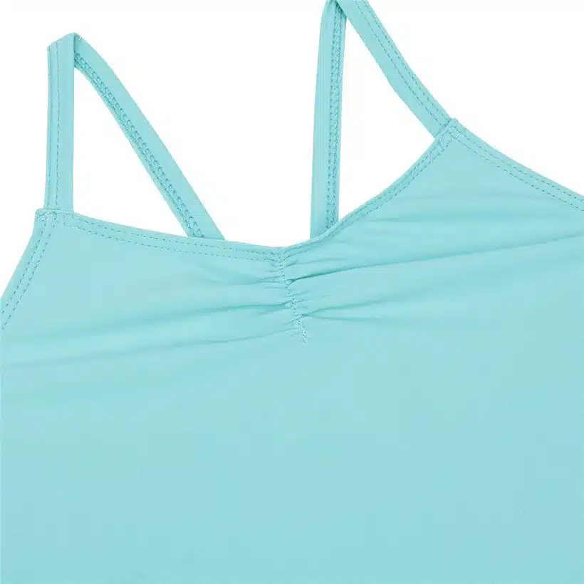 iiniim Kids Teenager Spaghetti Strap Ballet Dancer Gymnastics Leotard Dance Tutu Dress for Girls Ballerina Class Dancewear 16