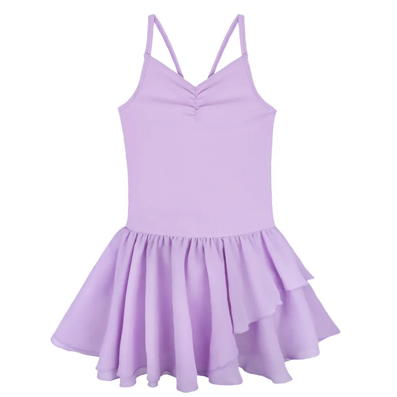 iiniim Kids Teenager Spaghetti Strap Ballet Dancer Gymnastics Leotard Dance Tutu Dress for Girls Ballerina Class Dancewear 17
