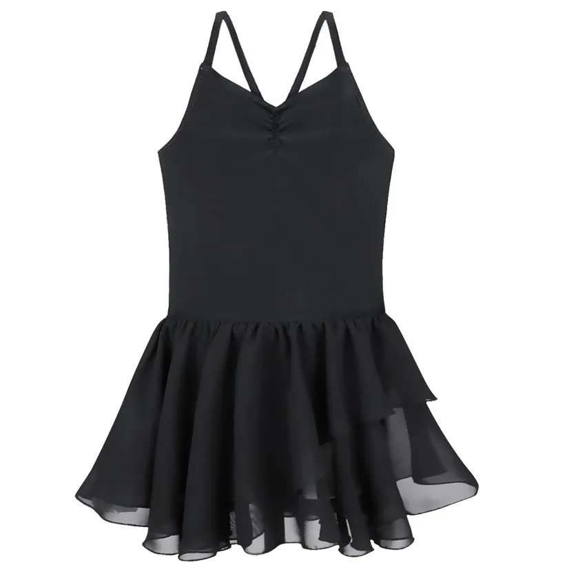 iiniim Kids Teenager Spaghetti Strap Ballet Dancer Gymnastics Leotard Dance Tutu Dress for Girls Ballerina Class Dancewear 21
