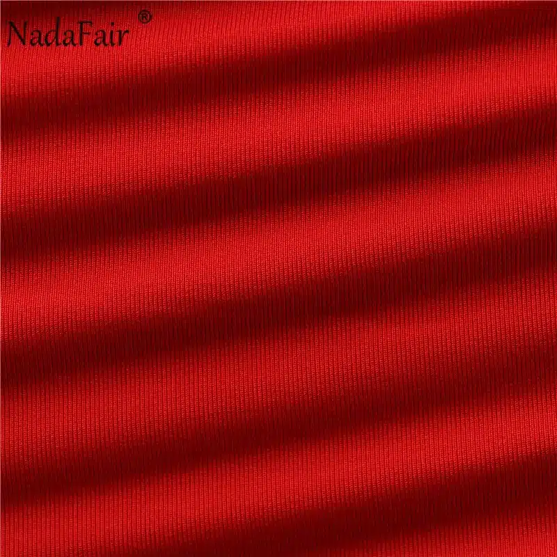 Nadafair one shoulder solid sexy bodycon autumn dresses women wrap ruched lace up mini winter dress hollow out club party dress 40
