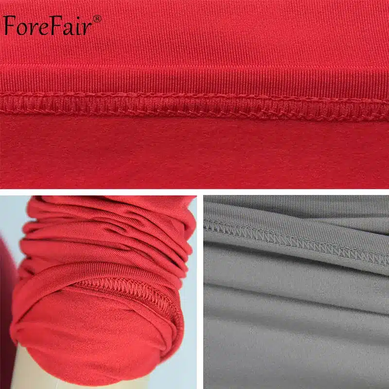 ForeFair Long Sleeve Bandage Bodycon Midi Dress Women Elastic Cotton Elegant Sexy Bodycon Party Dresses White Winter Dress 25