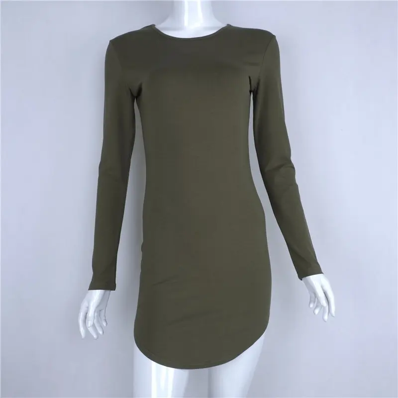 2018 Brand Winter Women Dress Little Black White Short Party Robe Sexy Bodycon Long Sleeve Cotton Casual Vestidos D0745 31