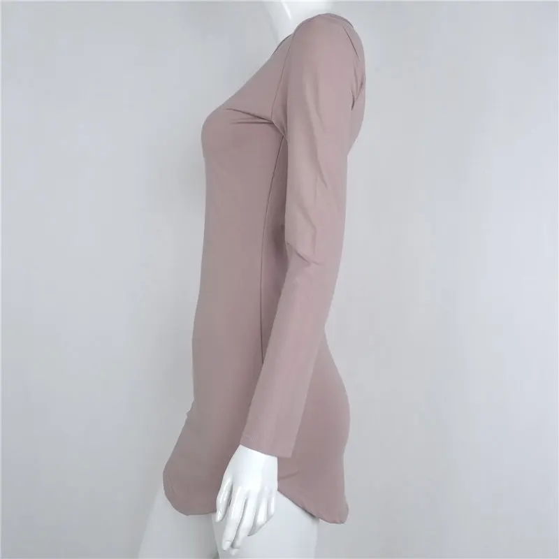 2018 Brand Winter Women Dress Little Black White Short Party Robe Sexy Bodycon Long Sleeve Cotton Casual Vestidos D0745 43