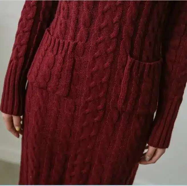 Women Winter Knit Dresses 2018 Europe Long Sleeve Turtleneck Casual Slim Warm Maxi Sweater Dress Plus Size Women's Clothing L-66 20